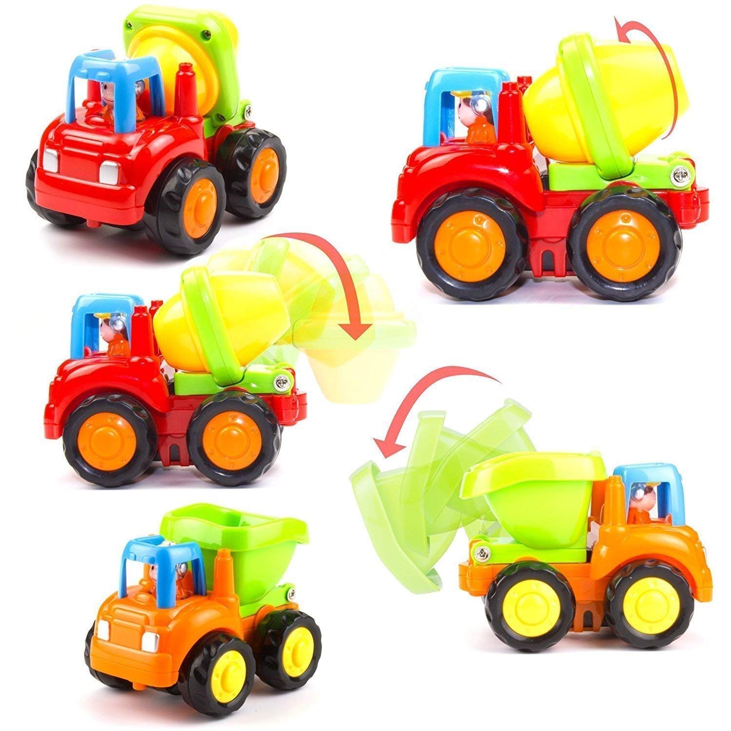 Algari Unbreakable Engineering Car & Construction Toy Set for Kids (4-Piece) – Durable, Multi-Color Vehicle Playset for Boys & Girls | STEM Learning, Pretend Play, Birthday Gifts