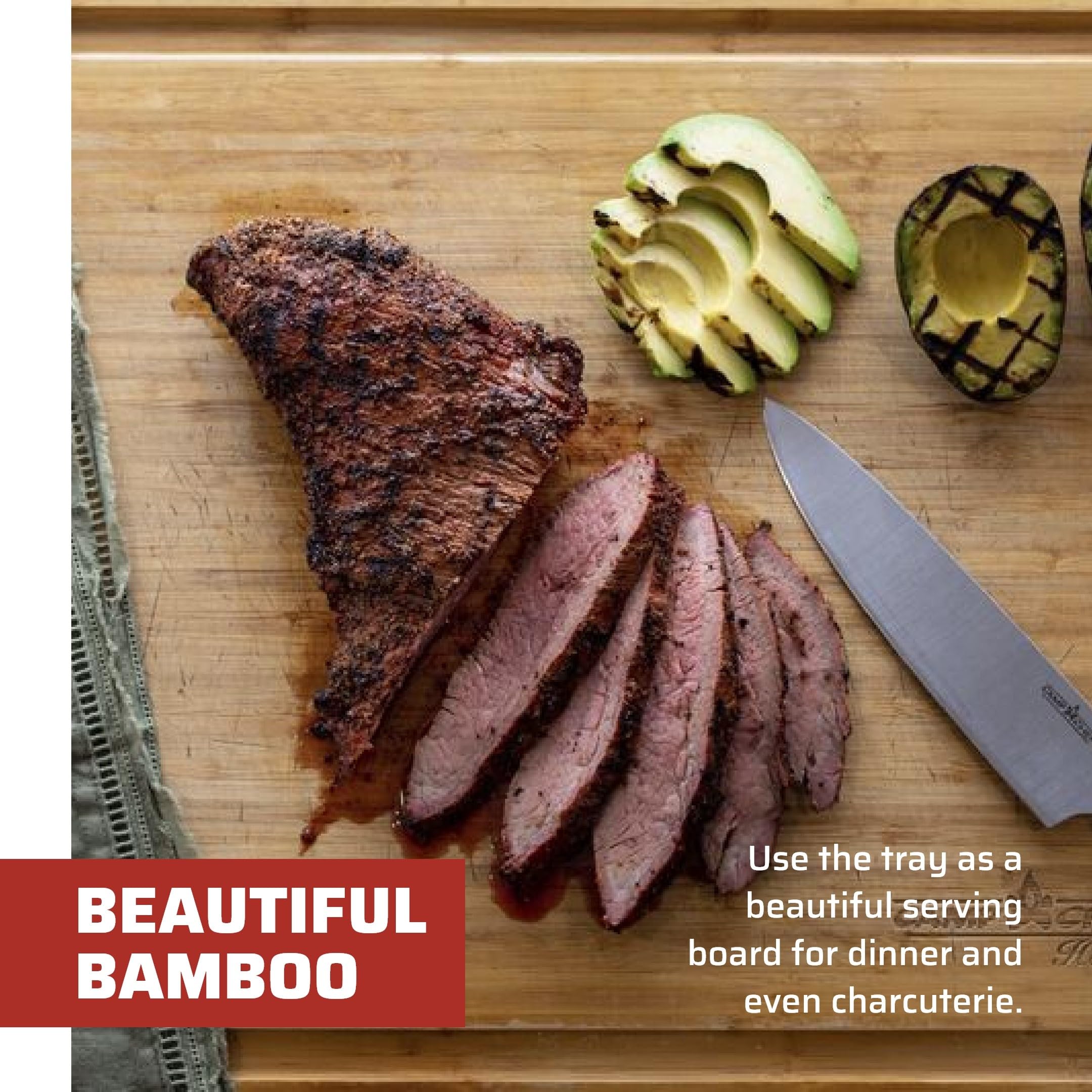 Premium Bamboo Cutting Board - 18