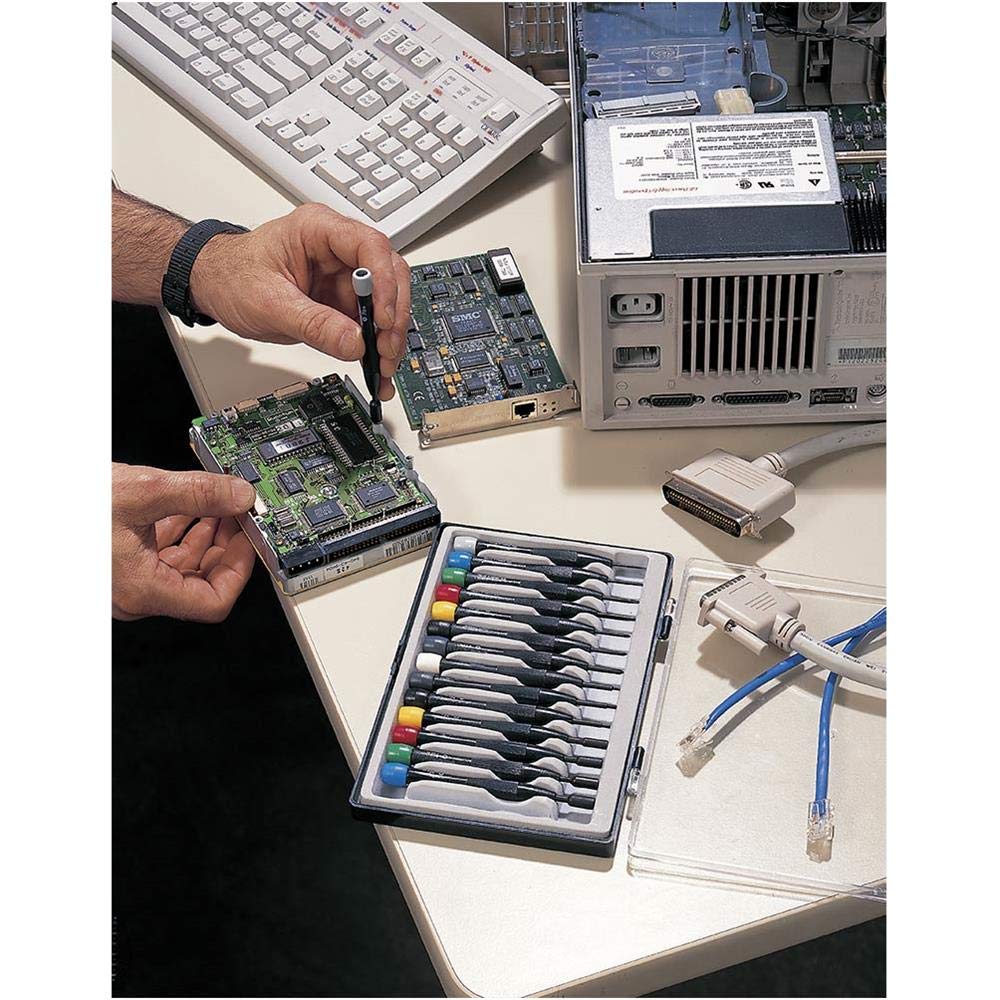 Steelex D4272 15-Piece Precision Electronics Screwdriver Set for Phones, Laptops, Tablets & Small Appliances - Perfect for DIY Repairs & Tech Maintenance