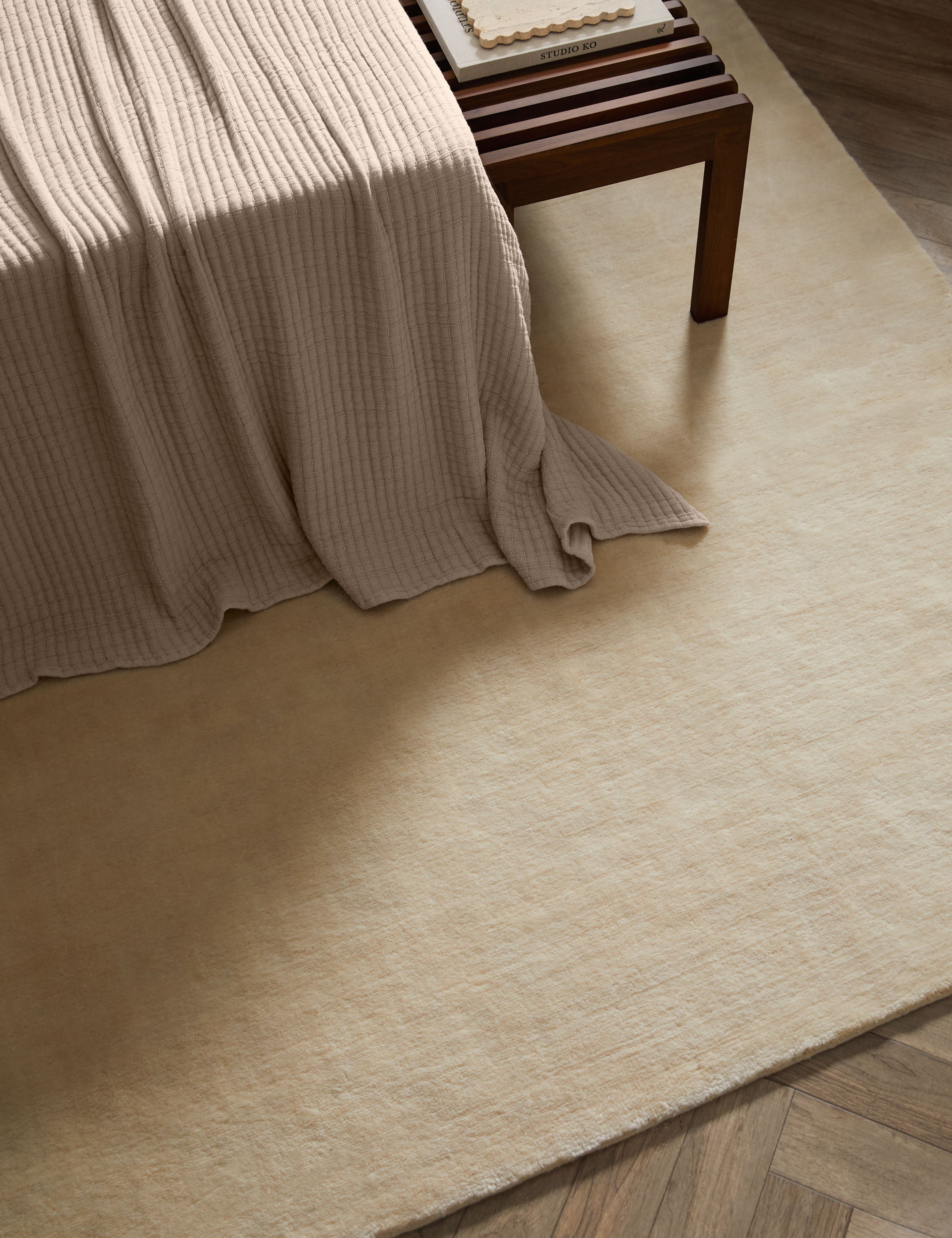 Hand Knotted Wool Rug Swatch 12