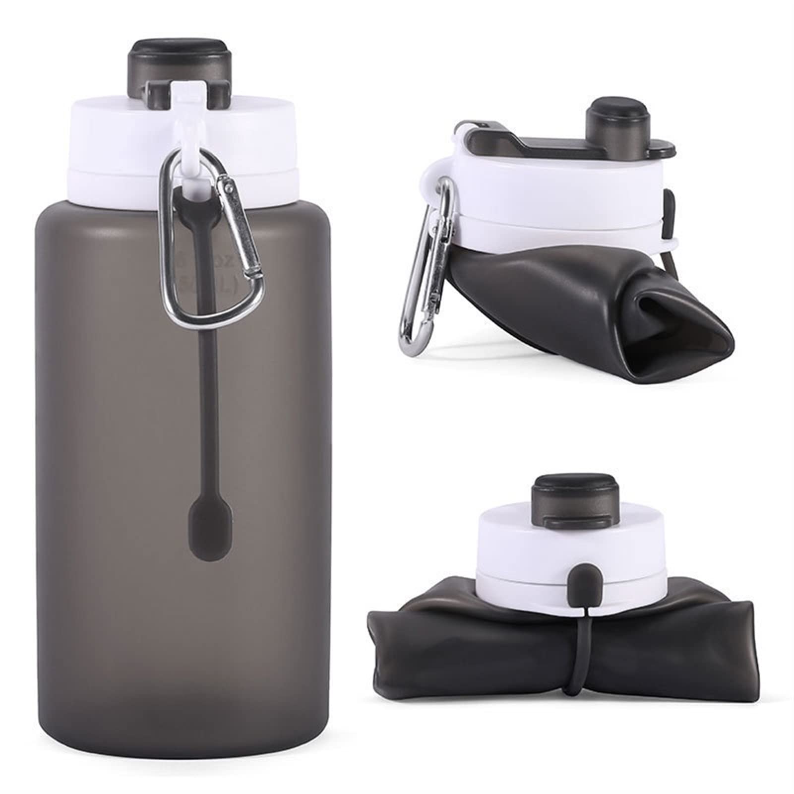 Collapsible Water Bottle for School & Travel - BPA Free, 3 Sizes, Lightweight & Portable - Perfect for Sports, Hiking, and Outdoor Activities