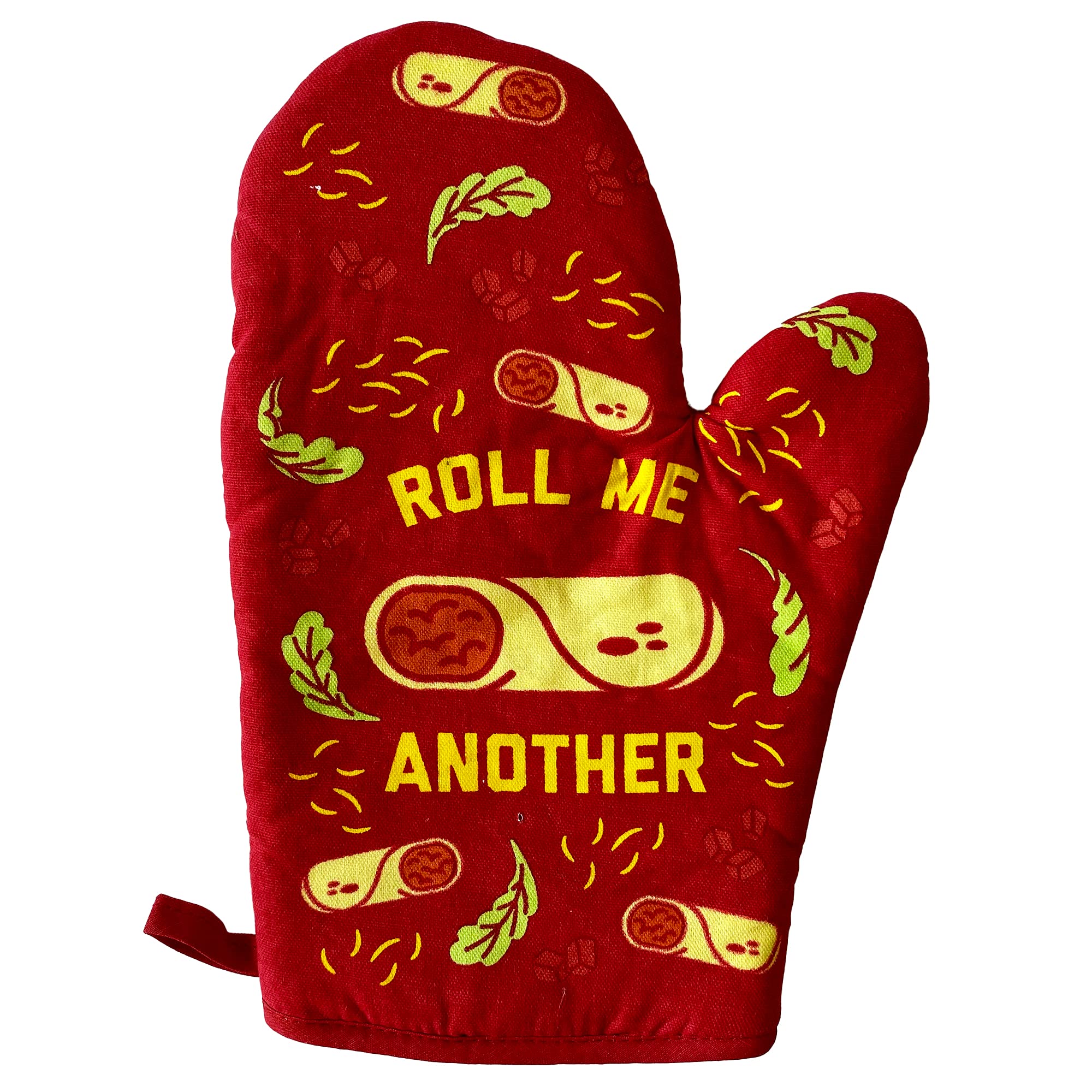 Funny Mexican Food Burrito Lover Novelty Oven Mitt - Cinco De Mayo Kitchen Glove with Graphic Design for Cooking & Baking - Perfect for BBQ, Grilling & Mexican Themed Parties