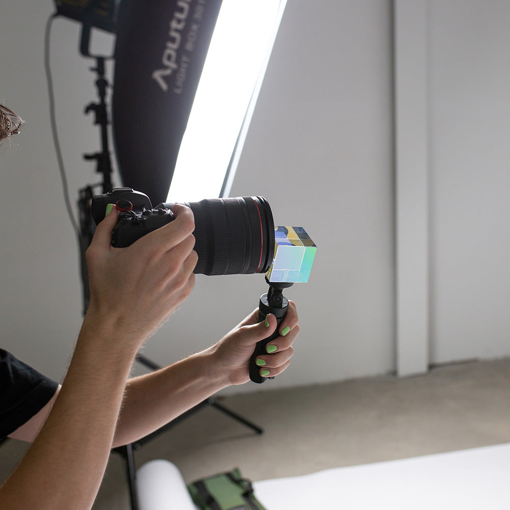 Clear Optical Glass Prism Cube for Creative Photography - Perfect for Light Refraction Experiments, Photo Props, and Science Education