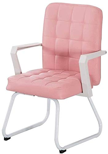Ergonomic High Back Office Chair - PU Leather & Fabric Executive Computer Chair with Bow Foot for Home Office, Gaming, Study & Meeting Rooms - Comfortable Desk Chair for Long Hours of Work or Study