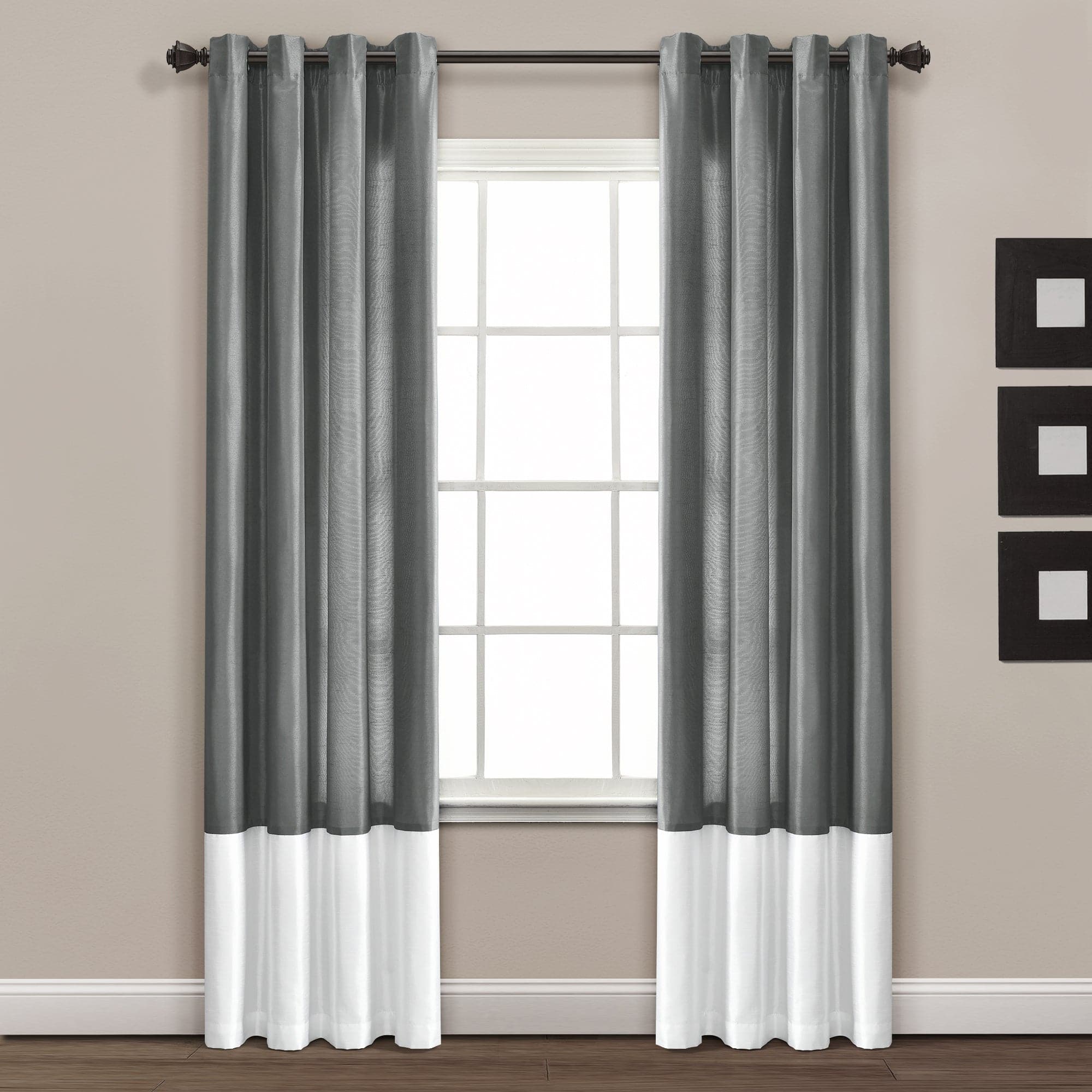 Prima Grommet Window Curtain Panel Set - Blackout Curtains for Living Room & Bedroom - Noise Reducing Thermal Insulated Drapes for Home Decor (Set of 2 Panels, 52x84 Inches) - Perfect for Privacy, Light Control & Energy Savings