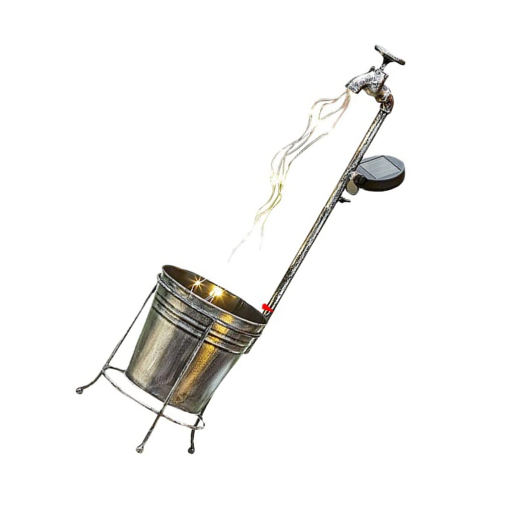 OSALADI Solar Powered Outdoor Lights - Solar Kettle Light, Solar Faucet Lights, Pathway & Garden Decor for Yard, Patio, Walkway - Weatherproof Solar Landscape Lighting for Home Exterior Decoration