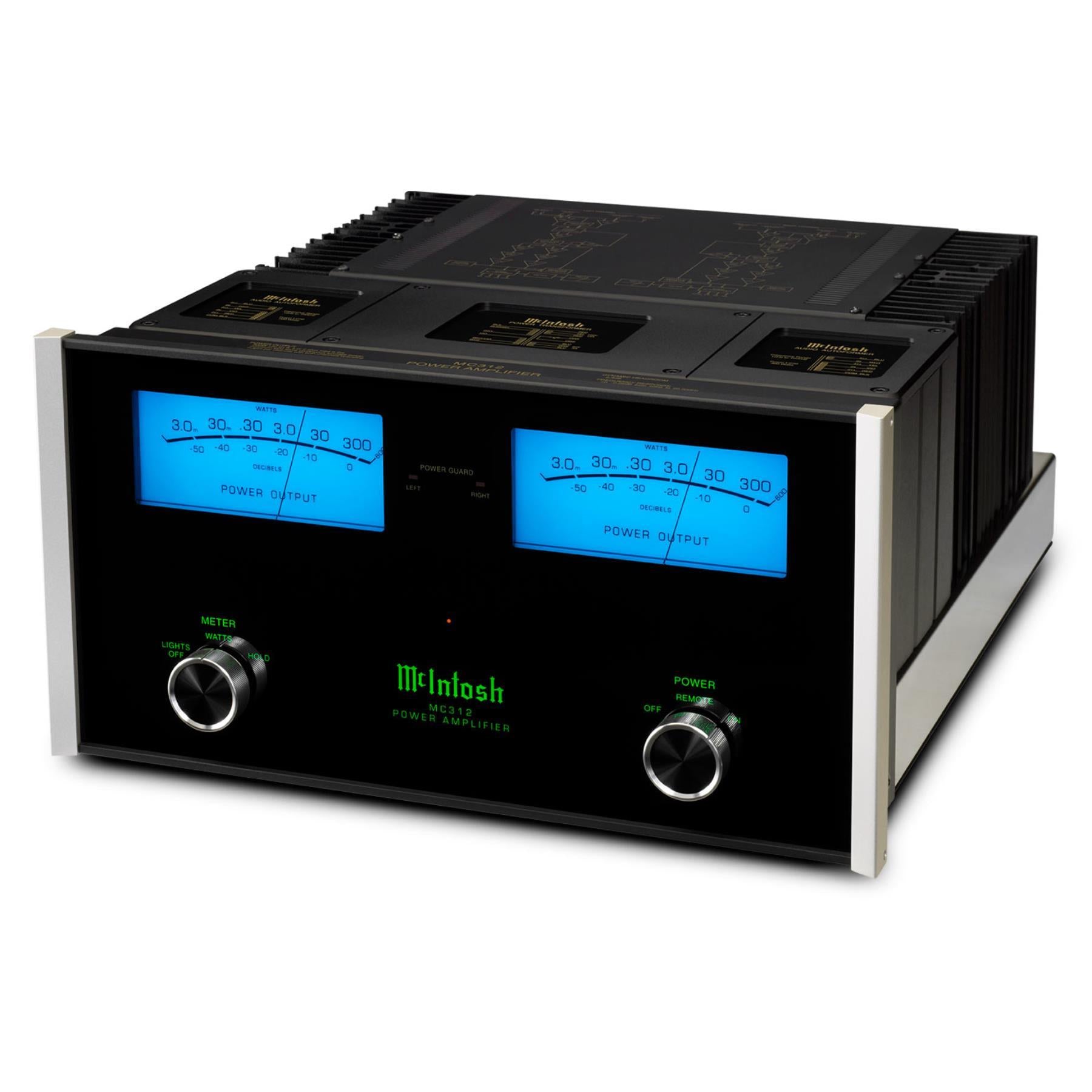 McIntosh MC312 2-Channel Solid State Power Amplifier - High-Fidelity Audio for Home Theater & Stereo Systems | Perfect for Audiophiles & Music Enthusiasts