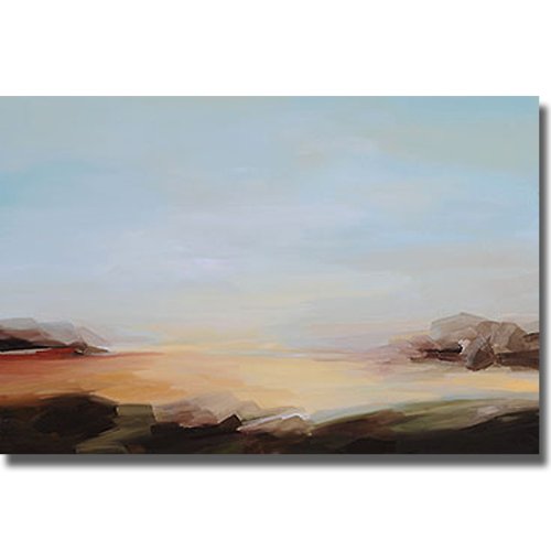 Sarah Davies 'Three Oceans' Premium Stretched Canvas Wall Art - Ready to Hang Home Decor for Living Room, Bedroom & Office - Ocean Themed Painting for Coastal & Modern Interior Design