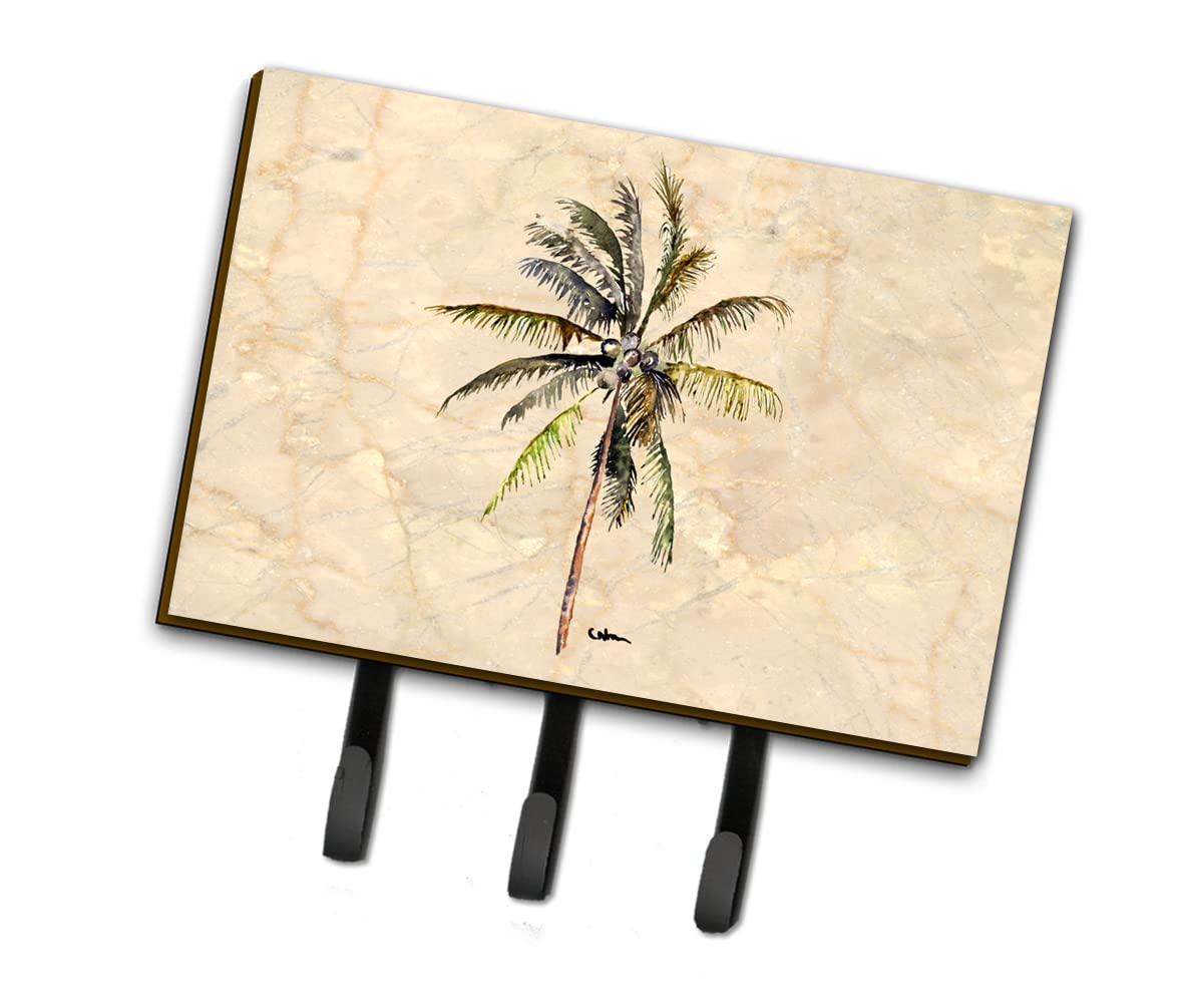 Caroline's Treasures 8482TH68 Palm Tree Wall Hook - Multi-Purpose Key Holder, Leash Hanger, Coat Rack & Towel Hook - Perfect for Entryway, Kitchen & Bathroom Organization
