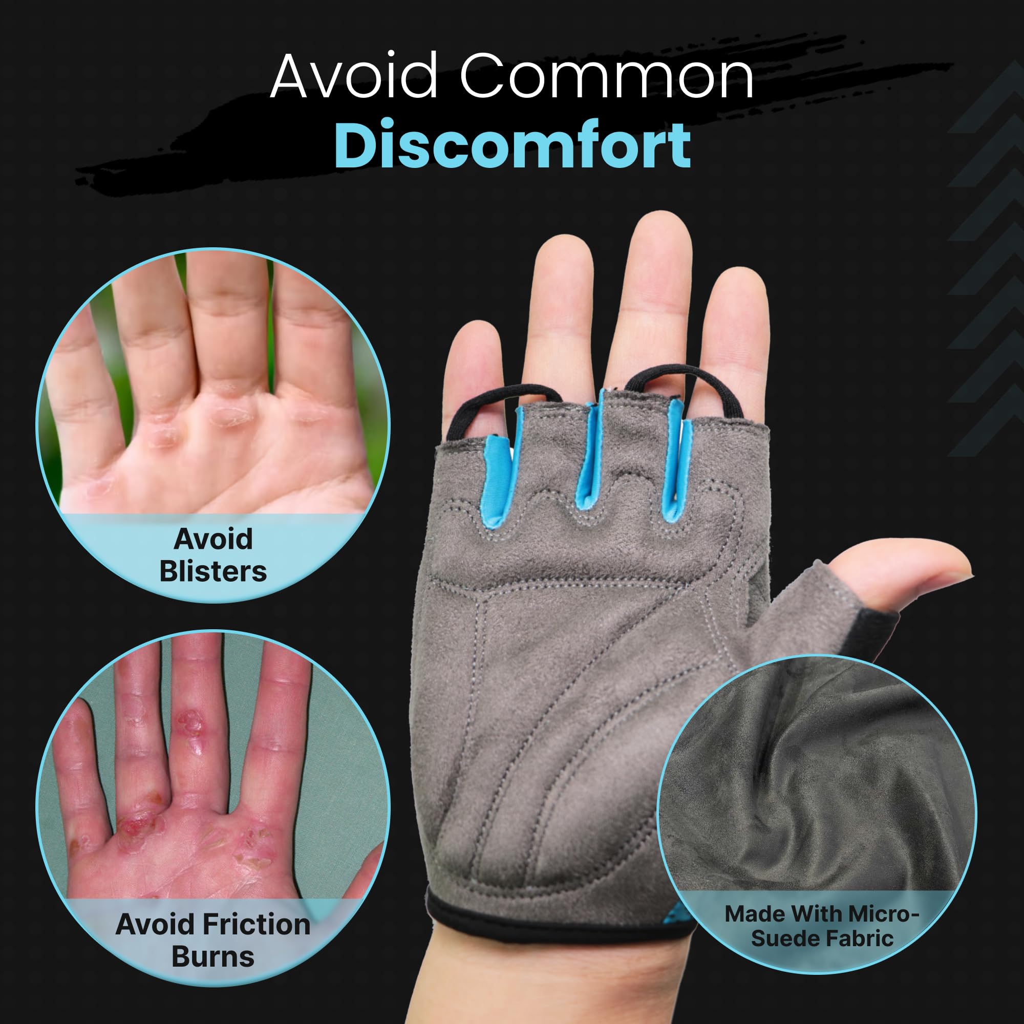 Cycling Gloves for Men & Women - Anti-Slip, Breathable for Mountain Biking & Sports