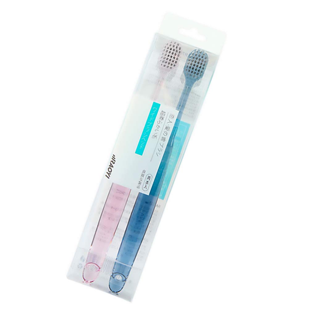 Hemoton Soft Bristle Toothbrush 2-Pack - Gentle Cleaning for Teeth & Paintbrushes