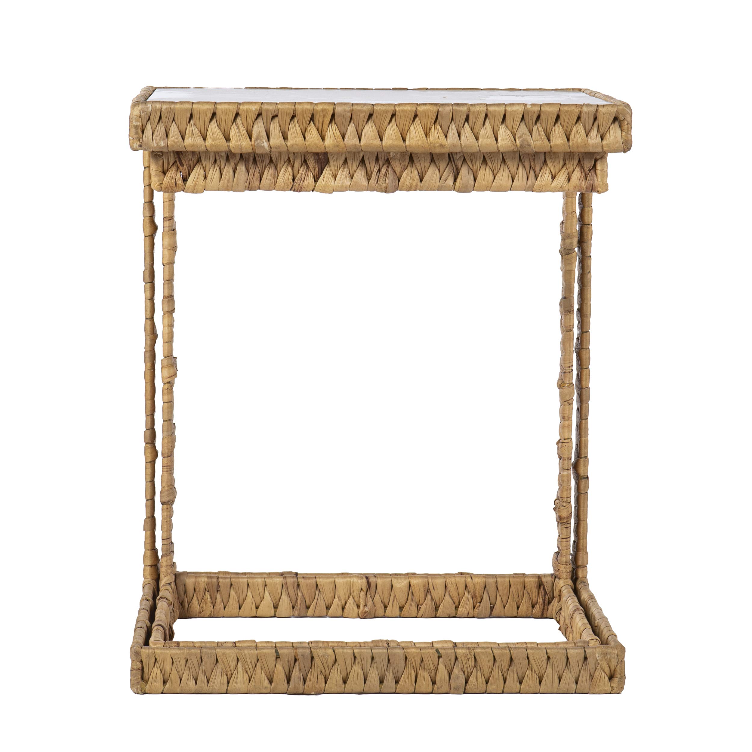 SEI Furniture Ismaya C Tables - Natural Wood Side Tables for Living Room, Bedroom, or Office - Modern Standard End Tables with Sturdy Design