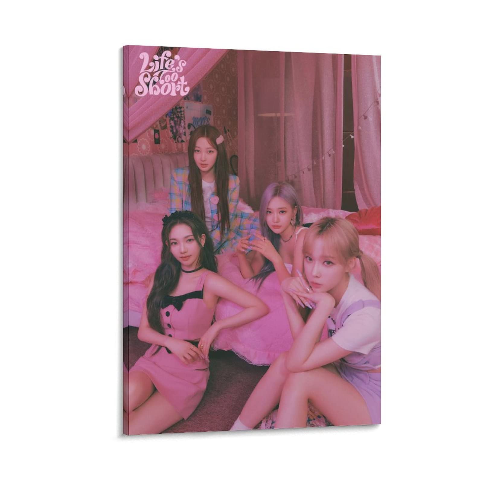 Aespa Kpop 'Life's Too Short' Girls Teaser Merch Poster Print - Nordic Style Wall Art Painting for Living Room & Home Decor - 24x36 inches (60x90 cm) - Perfect for Kpop Fans Room & Modern Interior Design