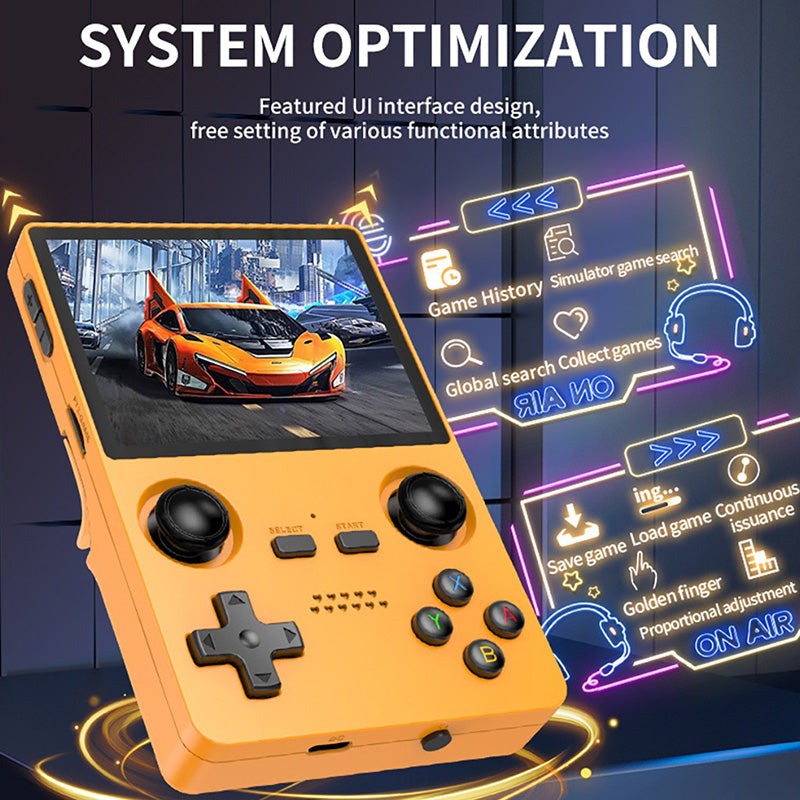 Powkiddy X35S Retro Handheld Game Console - Portable Gaming Device with 500+ Classic Games, 3.5