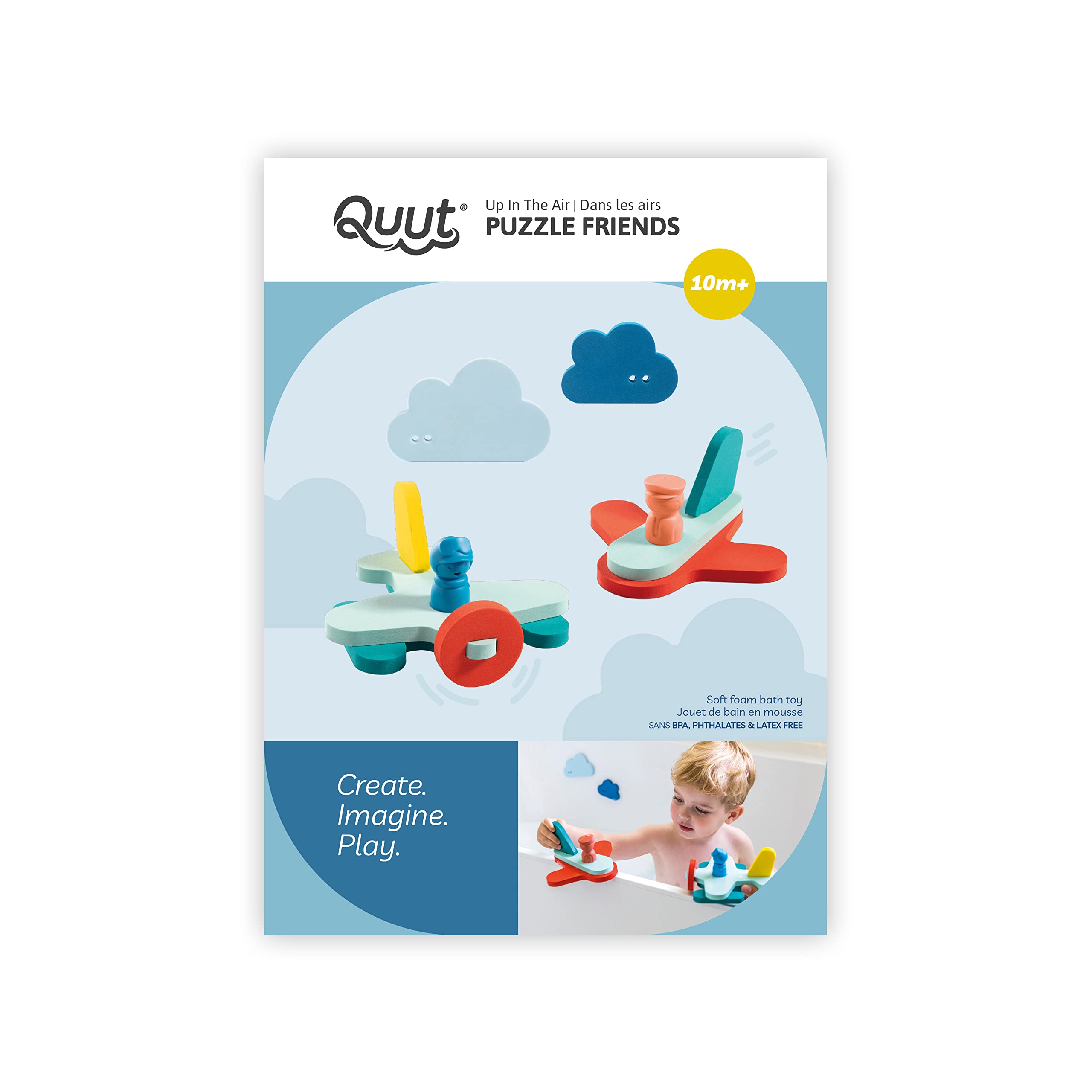 Quut OPIa Puzzle Friends Up In The Air - 3D Wooden Brain Teaser Puzzle for Kids & Adults - Perfect for Family Game Night, Classroom Activities & Stress Relief