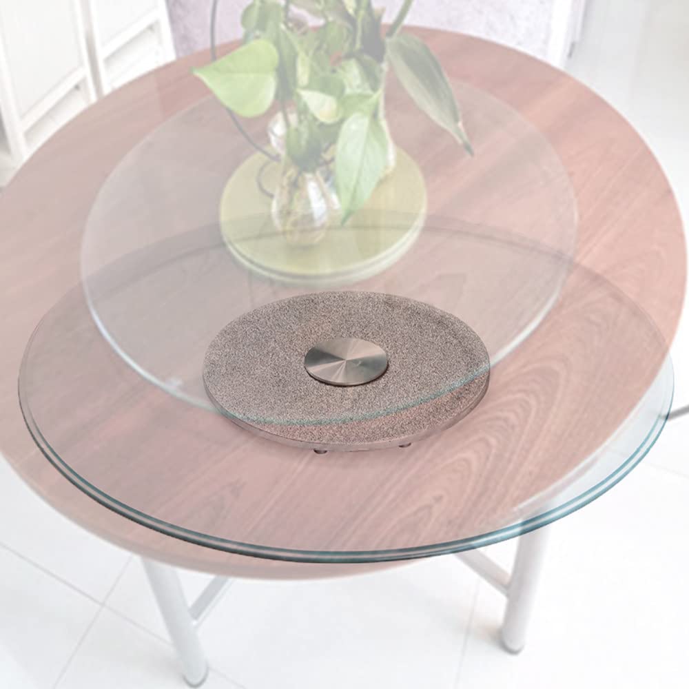 SHENGSHIYU 10-Inch Tempered Glass Rotating Turntable - Durable Round Serving Tray for Dining Table, Lazy Susan, Buffet, and Party Display - 100mm Diameter - Perfect for Entertaining, Spice Organization, and Cake Decorating
