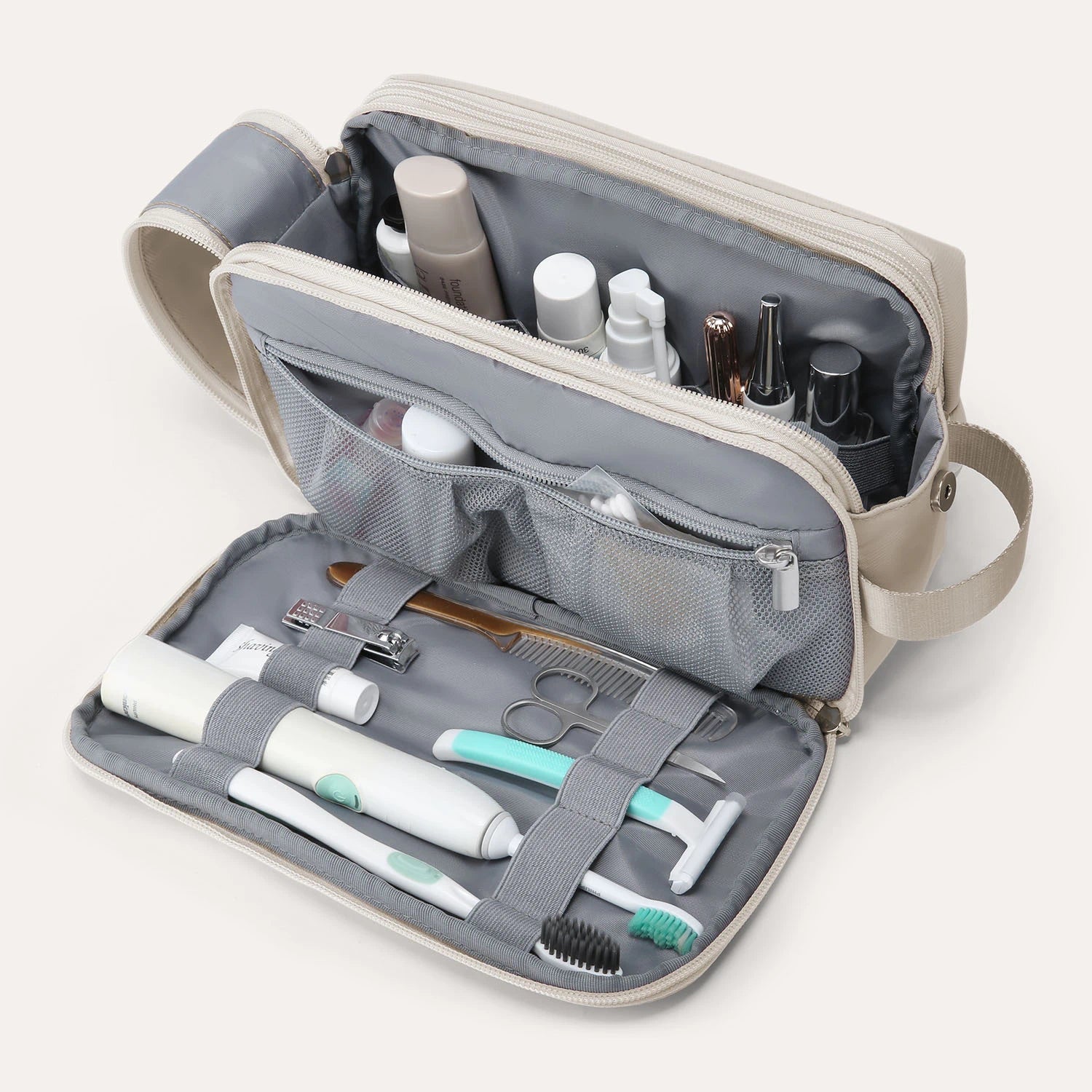 Premium Travel Toiletry Bag for Men & Women - Waterproof Hanging Cosmetic Organizer for Bathroom, Gym, Camping & Business Trips