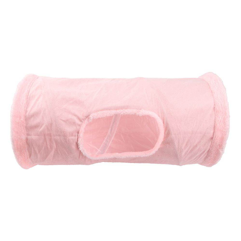 Foldable Suede Cat Tunnel Toy - Interactive Puzzle Tube & Play Tunnel for Indoor Cats - Perfect for Playtime, Exercise & Hide-and-Seek Games