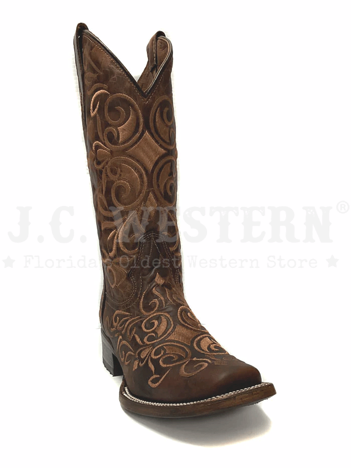 Circle G L5795 Women's Western Embroidery Cowboy Boots in Honey Brown - Perfect for Rodeo, Country Dancing & Casual Wear