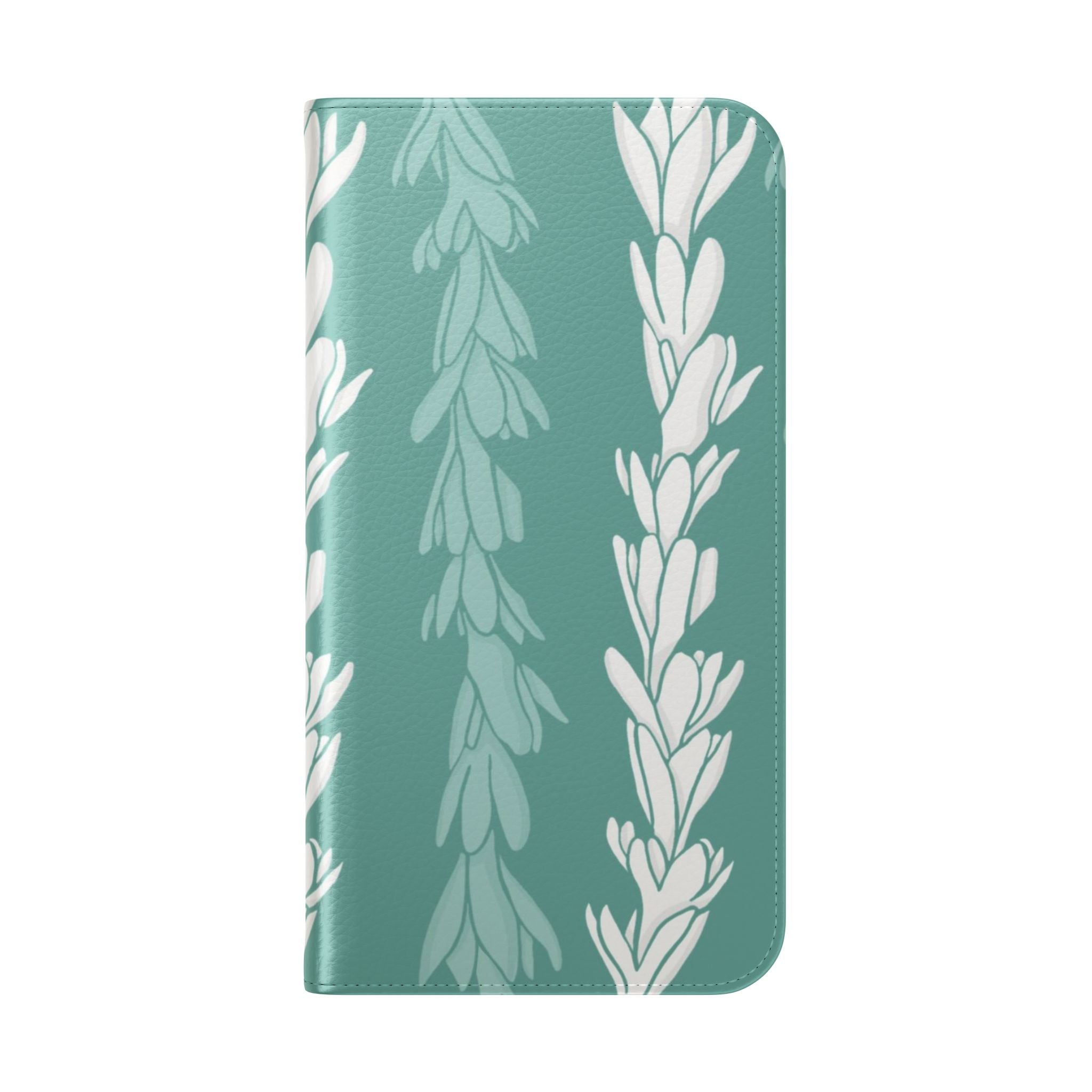 Premium Tuberose Lei Folio Case for iPhone & Samsung - Elegant Floral Design, Slim Protective Cover - Perfect for Weddings, Parties & Hawaiian-Themed Events