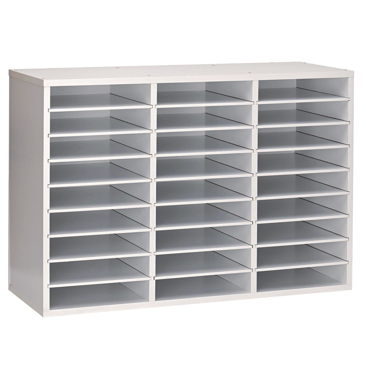 AdirOffice Wooden 27-Section Letter Size Literature Organizer - 31.49