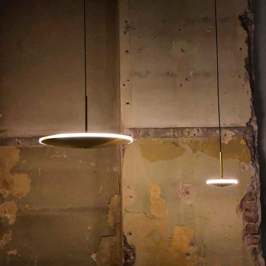 Chrona Modern Glass Dish Pendant Light - Sleek Hanging Fixture for Kitchen Island, Dining Room & Bedroom Lighting