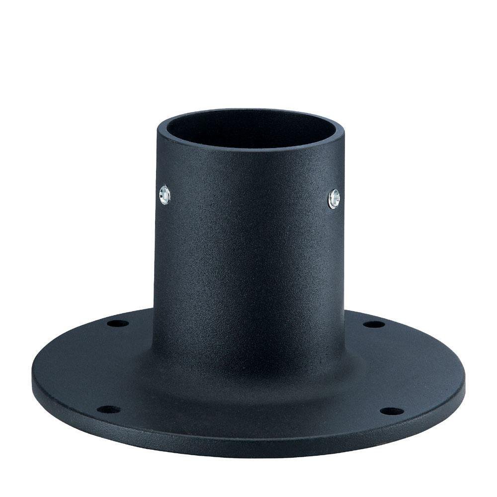 Acclaim C2403BK Matte Black Lamp Post Flange Base Accessory - Durable Outdoor Lighting Fixture for Garden, Patio & Pathway Illumination