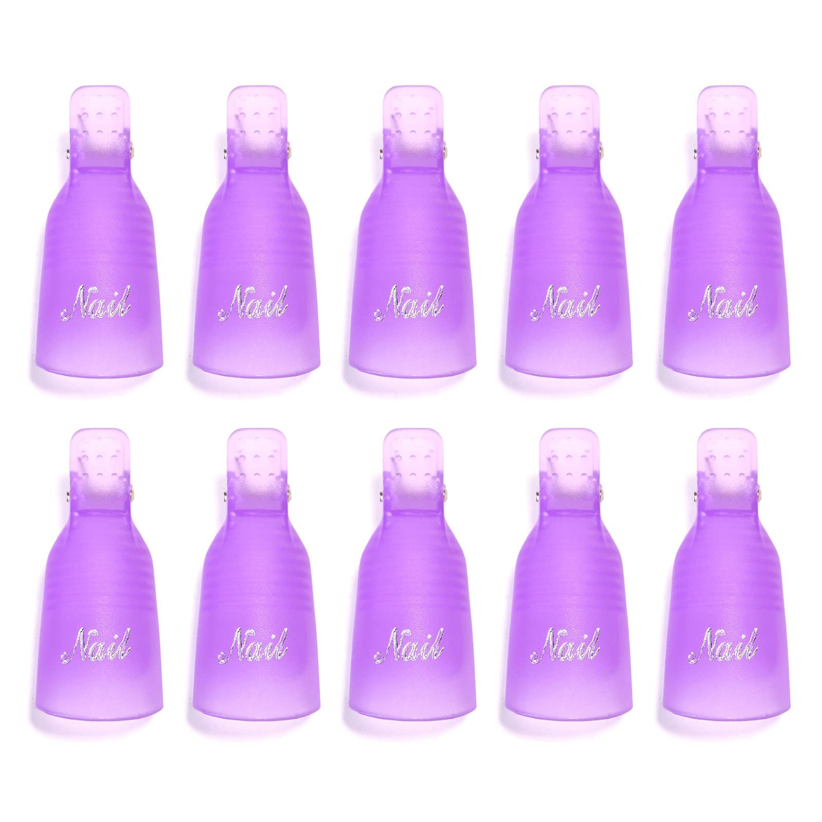 KADS 10PC Acrylic Nail Remover Clips - Professional Nail Wrap Tools for Gel Polish Removal & Soak Off Caps | Perfect for Salon & Home Manicure