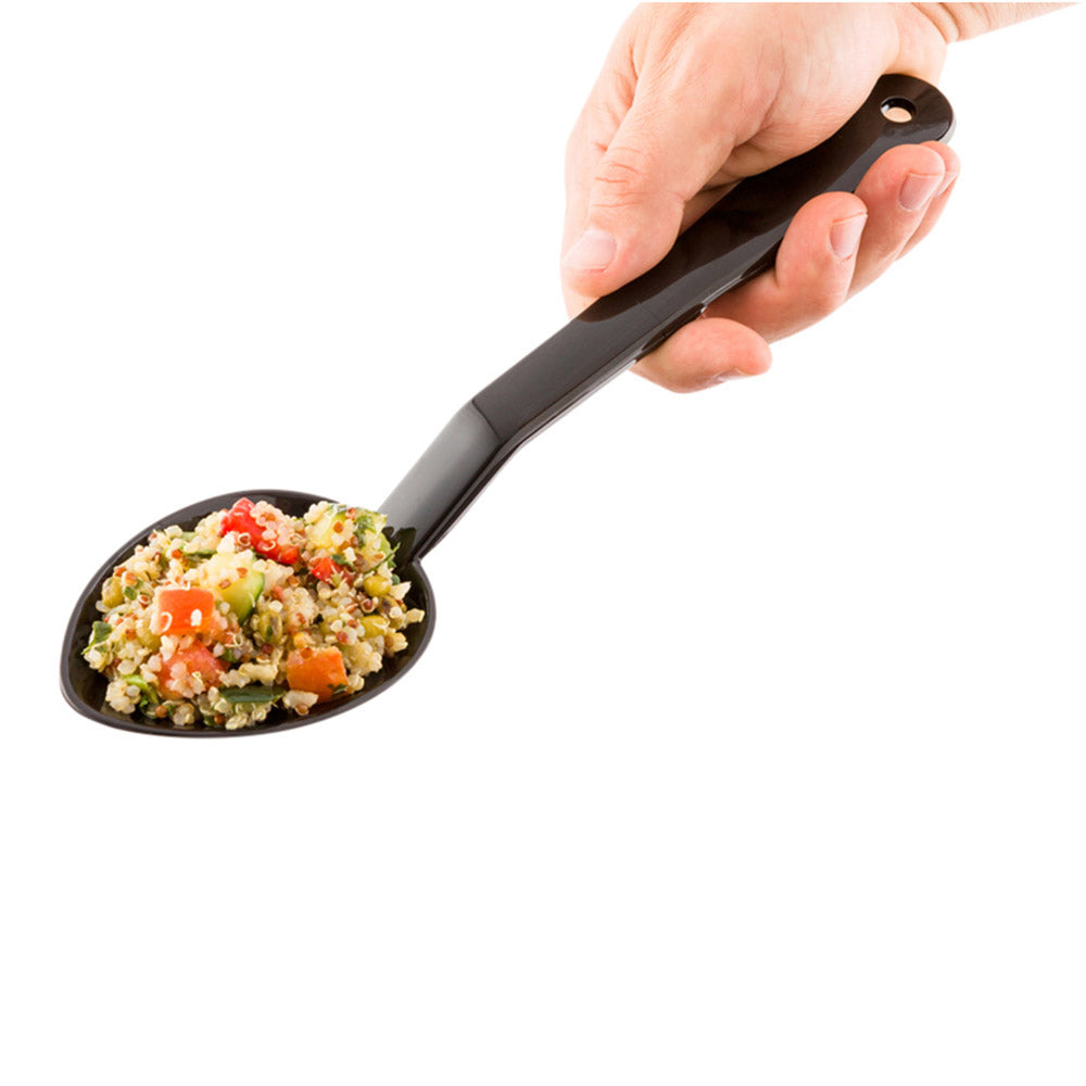 1 oz Black Plastic Catering Spoon - Durable Disposable Spoons for Parties, Restaurants & Events (Pack of 11) - Perfect for Catering, BBQ, Picnics & Food Service
