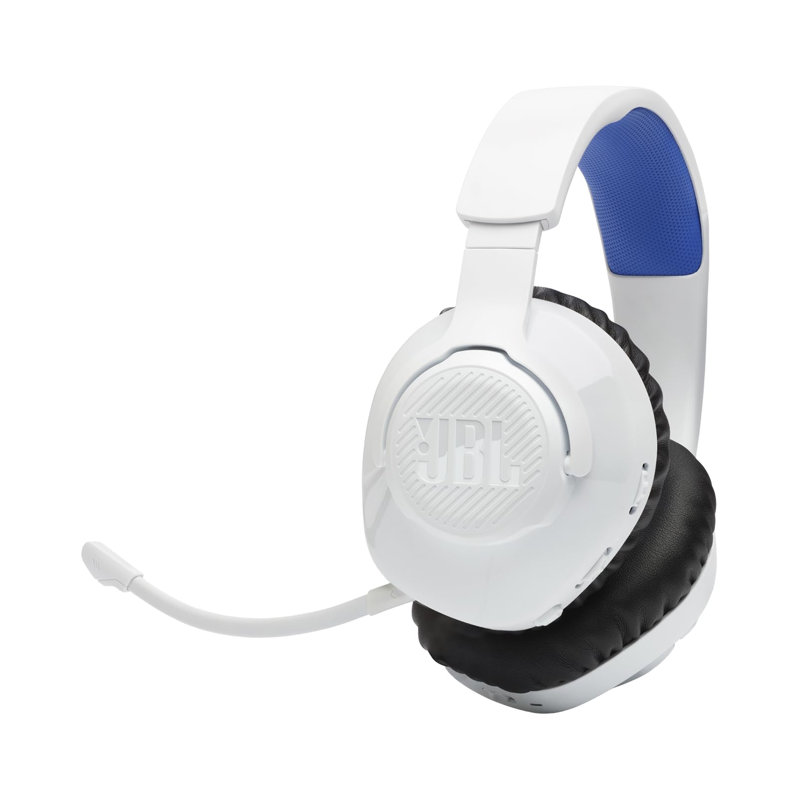 JBL Quantum 360P Wireless Gaming Headset for PS5 - Over-Ear Headphones with Detachable Mic, 22H Battery, Memory Foam Ear Cushions, 3D Audio Support | Perfect for Console Gaming & Online Chat (White)