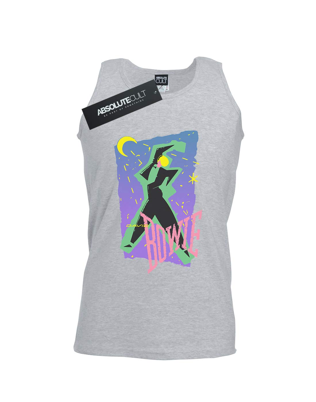 David Bowie Vintage Moonlight Dance Graphic Men's Tank Top - 70s Retro Rock Band Tee for Concerts, Parties & Casual Wear
