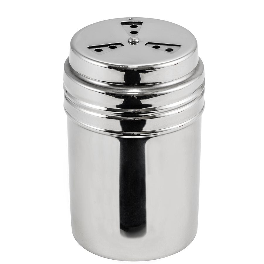 Winco 8 Oz Adjustable Stainless Steel Shaker Dredger - Perfect for Baking, Seasoning & Garnishing - DRG 8P