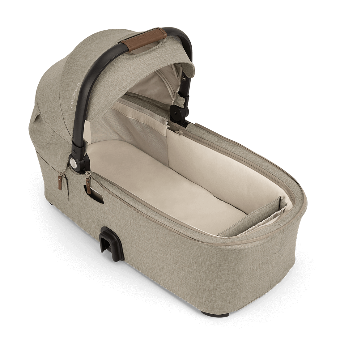 Nuna DEMI Next Bassinet with Stand - Granite Gray | Premium Baby Bassinet for Newborns | Perfect for Nursery, Bedroom & Travel
