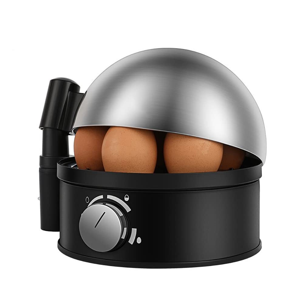JJINPIXIU 7-Hole Electric Egg Cooker - Stainless Steel Automatic Egg Steamer for Perfect Boiled, Poached & Fried Eggs - Smart Auto Shut-Off Breakfast Maker for Home, Office & Dorm Use