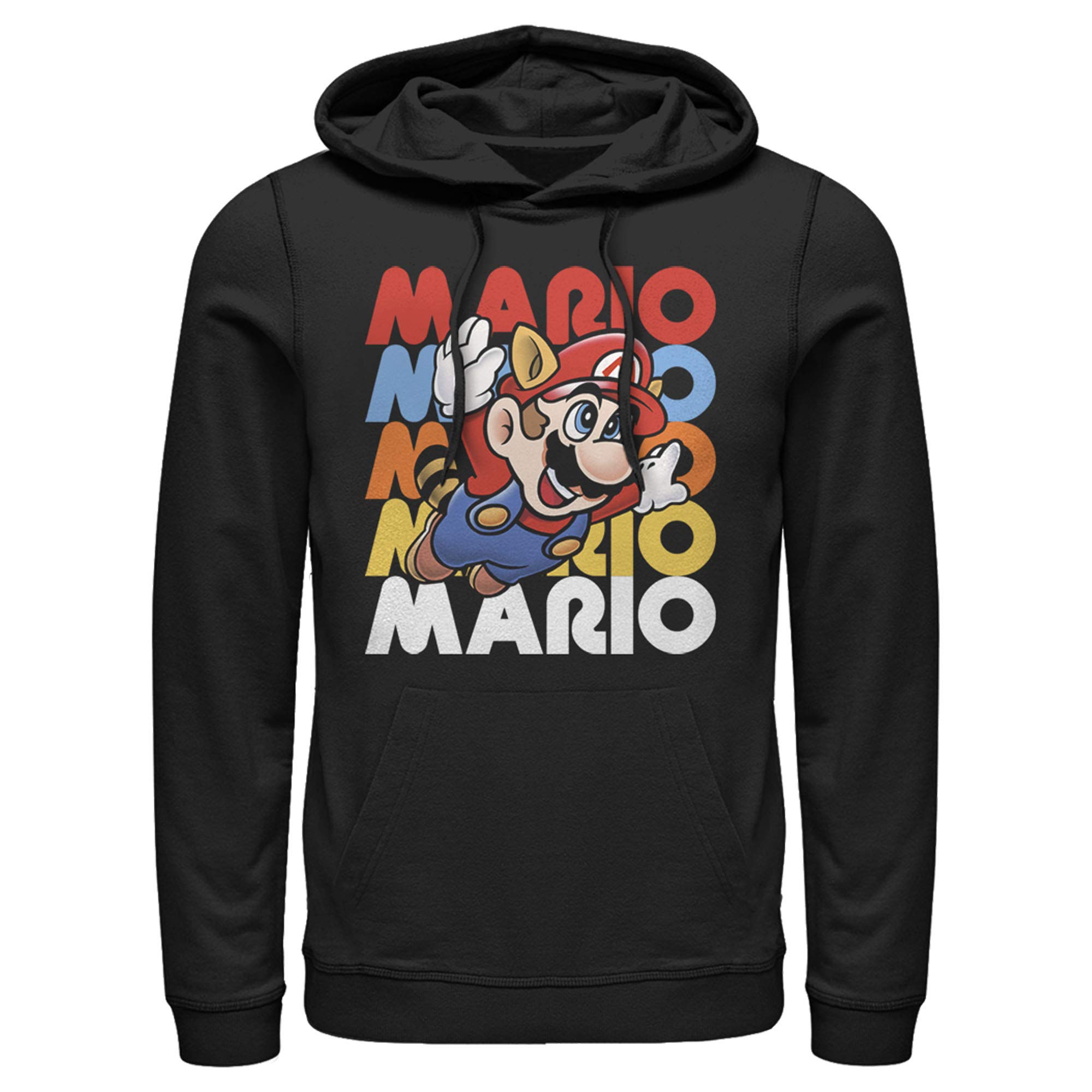 Nintendo Mario Flying Raccoon Hoodie for Men - Super Mario Bros Inspired Pullover Sweatshirt - Perfect for Gaming, Cosplay, and Casual Wear