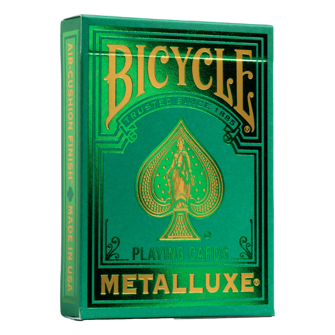 2022 Bicycle Metalluxe Green Playing Cards - Premium Poker Deck for Magic Tricks, Cardistry & Casino Games