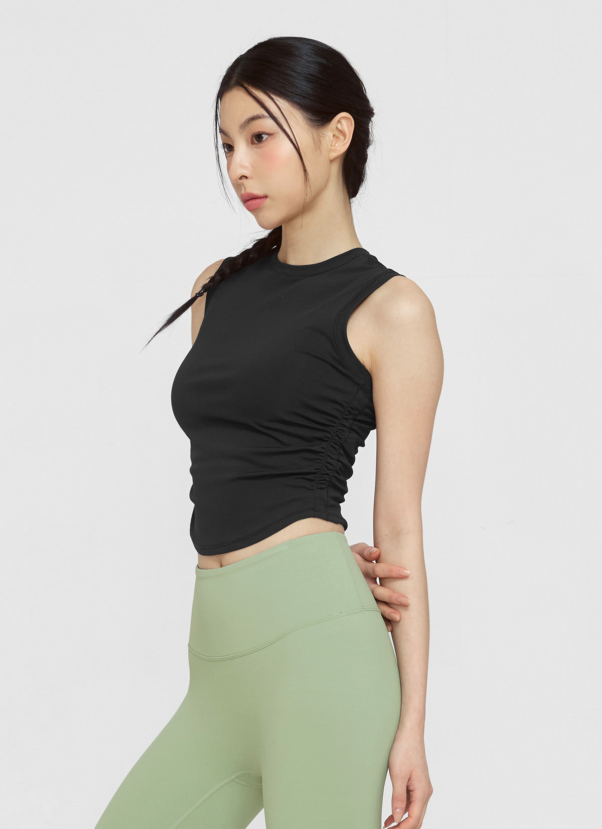 Relax Shirring Sleeveless Top - Comfortable Stretch Summer Blouse for Women | Perfect for Casual Outings, Beach Vacations & Everyday Wear