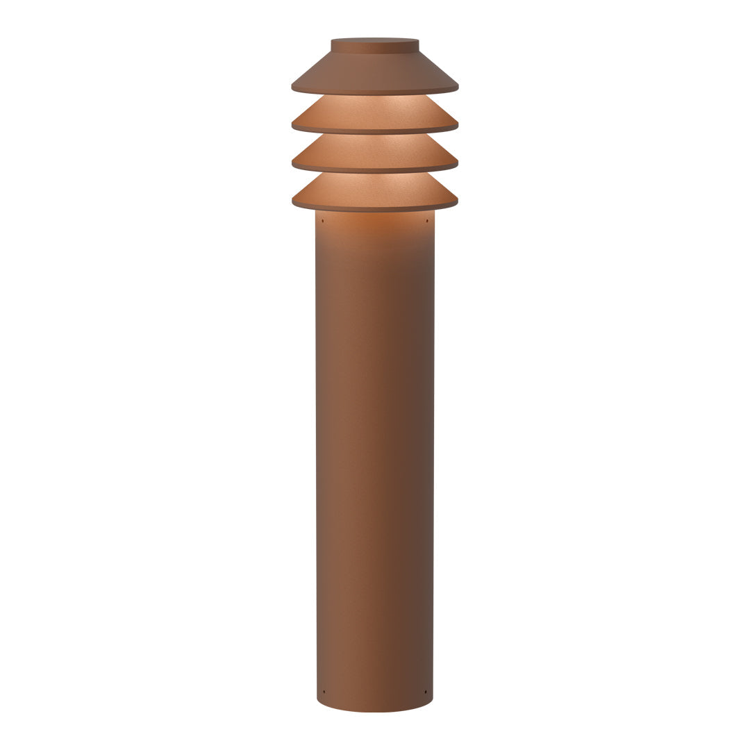 Bysted Outdoor Garden Bollard Light - Durable Solar LED Landscape Lighting for Pathways, Driveways, and Yards | Perfect for Home, Patio, and Commercial Use