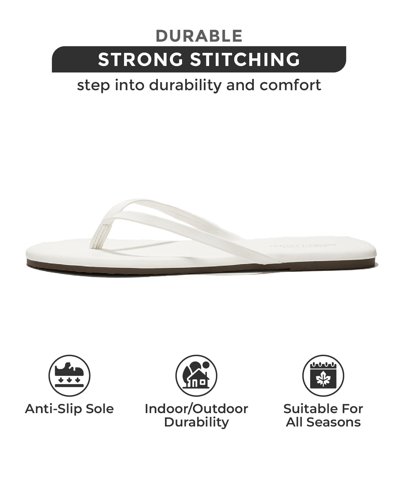 Women's Project Cloud Flip Flops - Memory Foam Comfort Sandals | Vegan Leather Lightweight Summer Slides for Beach & Casual Wear | 2025 Trendy Footwear Essentials