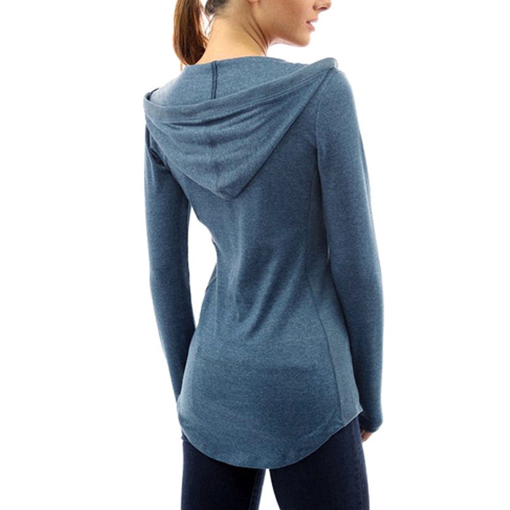 Women's Slim Fit Hoodie with Pocket - Long Sleeve Pullover Sweatshirt for Casual Wear, Workout & Outdoor Activities