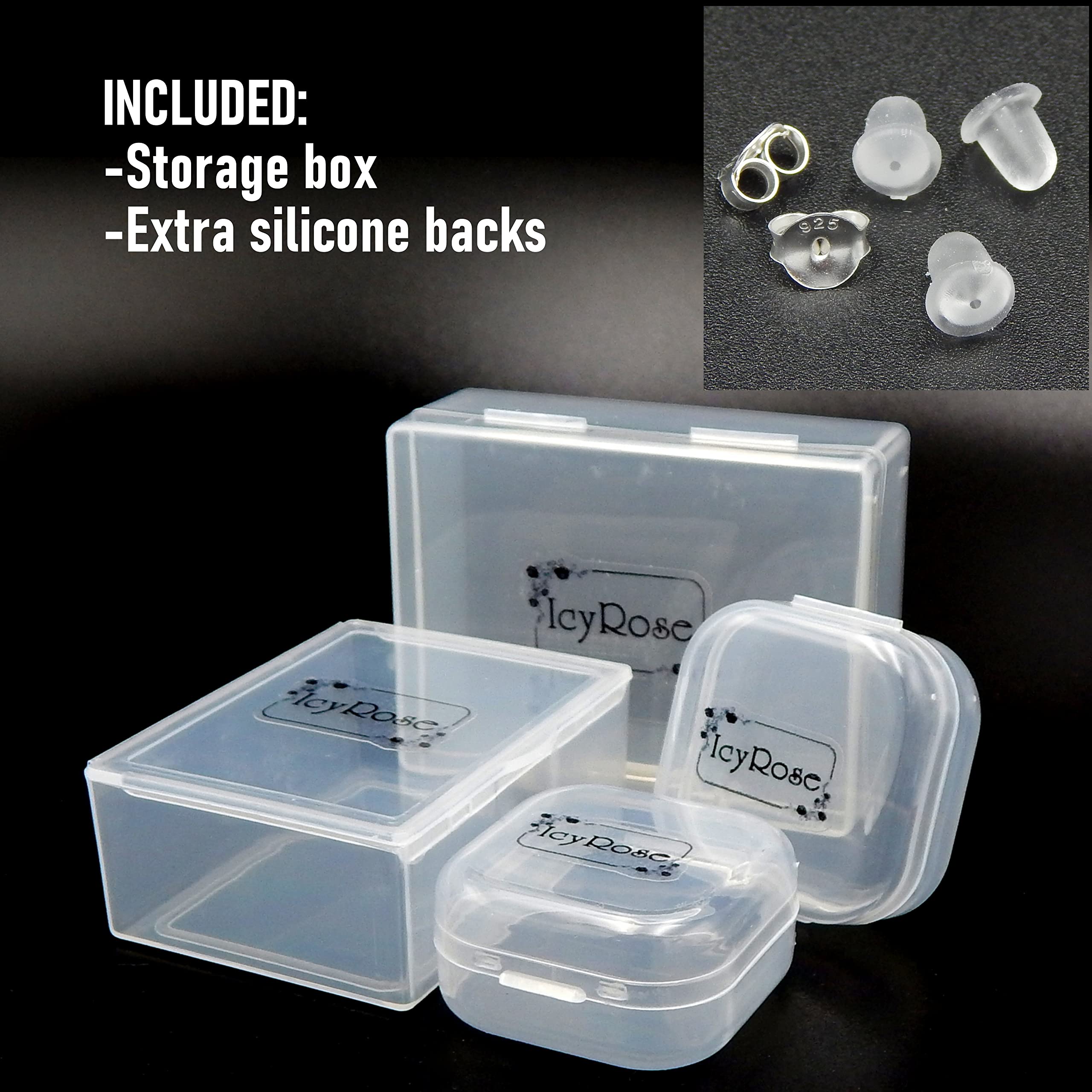 ICYROSE Hypoallergenic 925 Sterling Silver 2D Tiny 5mm Baseball/Softball Stud Earrings for Women - Nickel Free, Sensitive Ears Friendly - Perfect for Sports Fans, Gifts & Everyday Wear