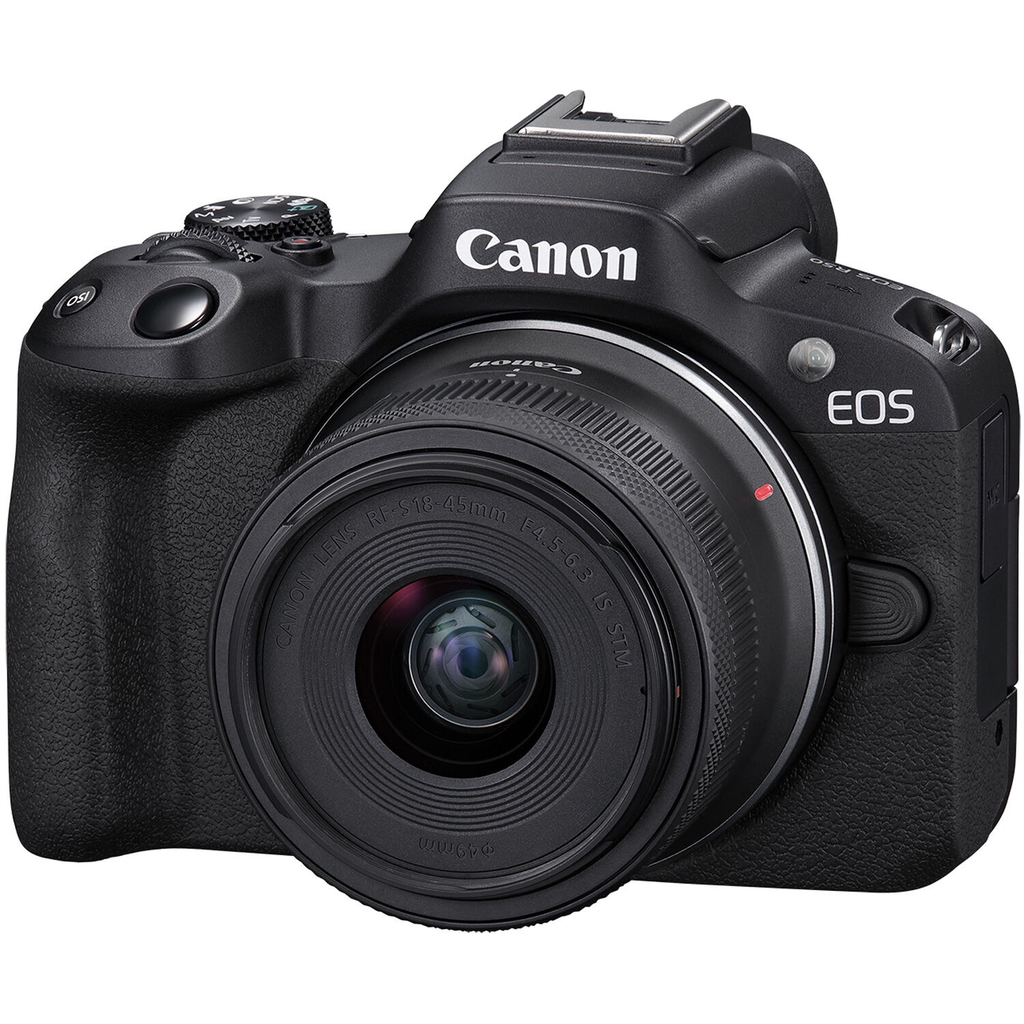 Canon EOS R50 Mirrorless Digital Camera with RF-S 18-45mm f/4.5-6.3 IS STM Lens (Black) - Perfect for Vlogging, Travel Photography & Content Creation