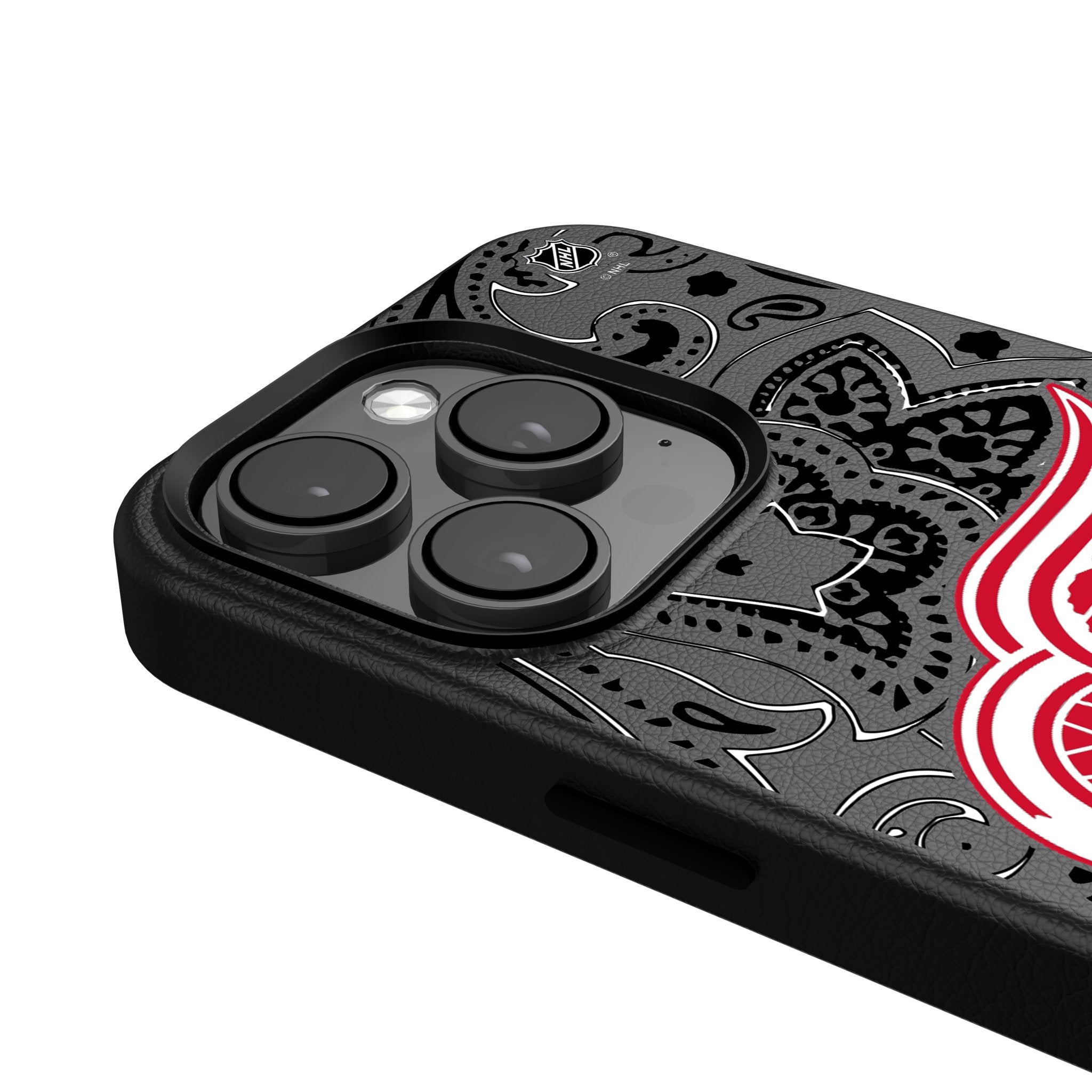 Detroit Red Wings Paisley MagSafe Compatible Phone Case for iPhone 14/13/12 Pro Max - Stylish Protective Cover for Hockey Fans, Perfect for Game Days & Everyday Use
