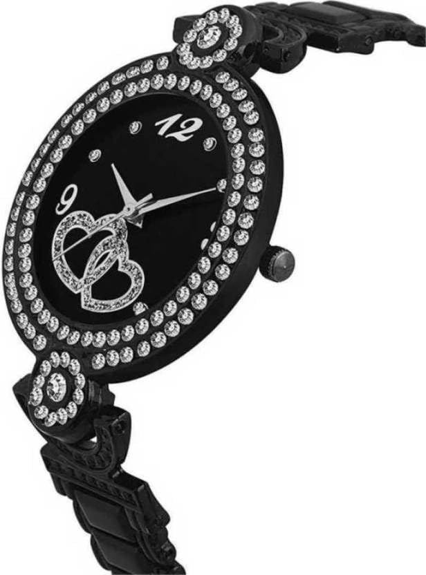 QALIBA Women's Fashion Watches - Stylish Analog Wristwatch for Ladies & Girls, Elegant Black Design - Perfect for Office, Dating & Everyday Wear