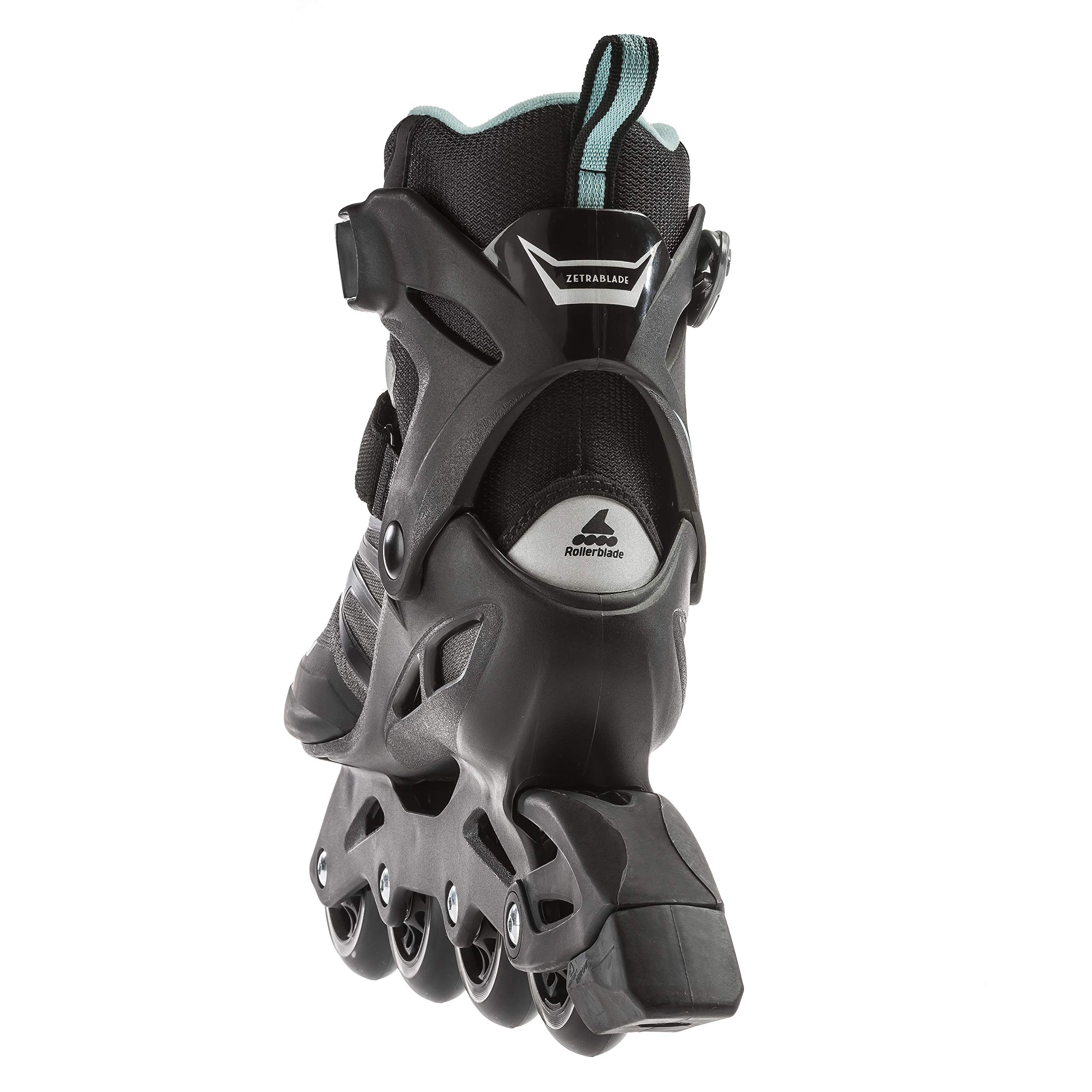 Rollerblade Zetrablade Women's Adult Fitness Inline Skates - Lightweight Performance Skates for Women in Black & Light Blue | Perfect for Outdoor Exercise, Fitness Training & Recreational Skating
