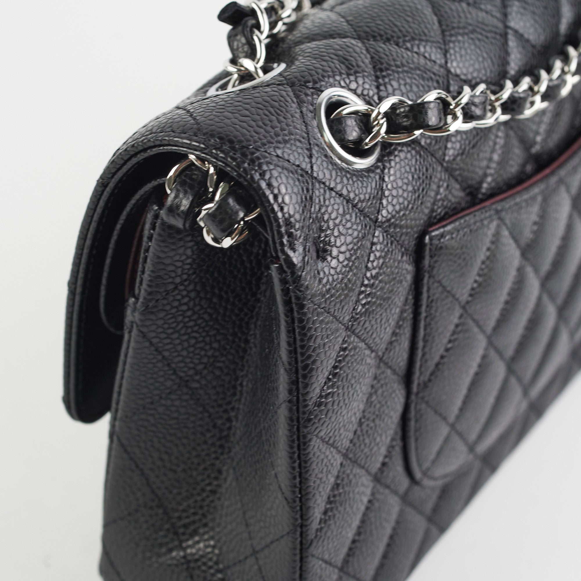 Chanel Medium Classic Flap Bag in Black Caviar Leather with Microchip - Timeless Luxury Handbag for Women, Perfect for Evening Events, Date Nights & Special Occasions