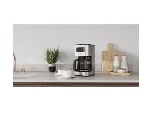 Electrolux E5CM1 80ST 1.25L UltimateTaste 500 Drip Coffee Maker - Premium Home & Office Coffee Machine for Fresh Brewing Every Morning