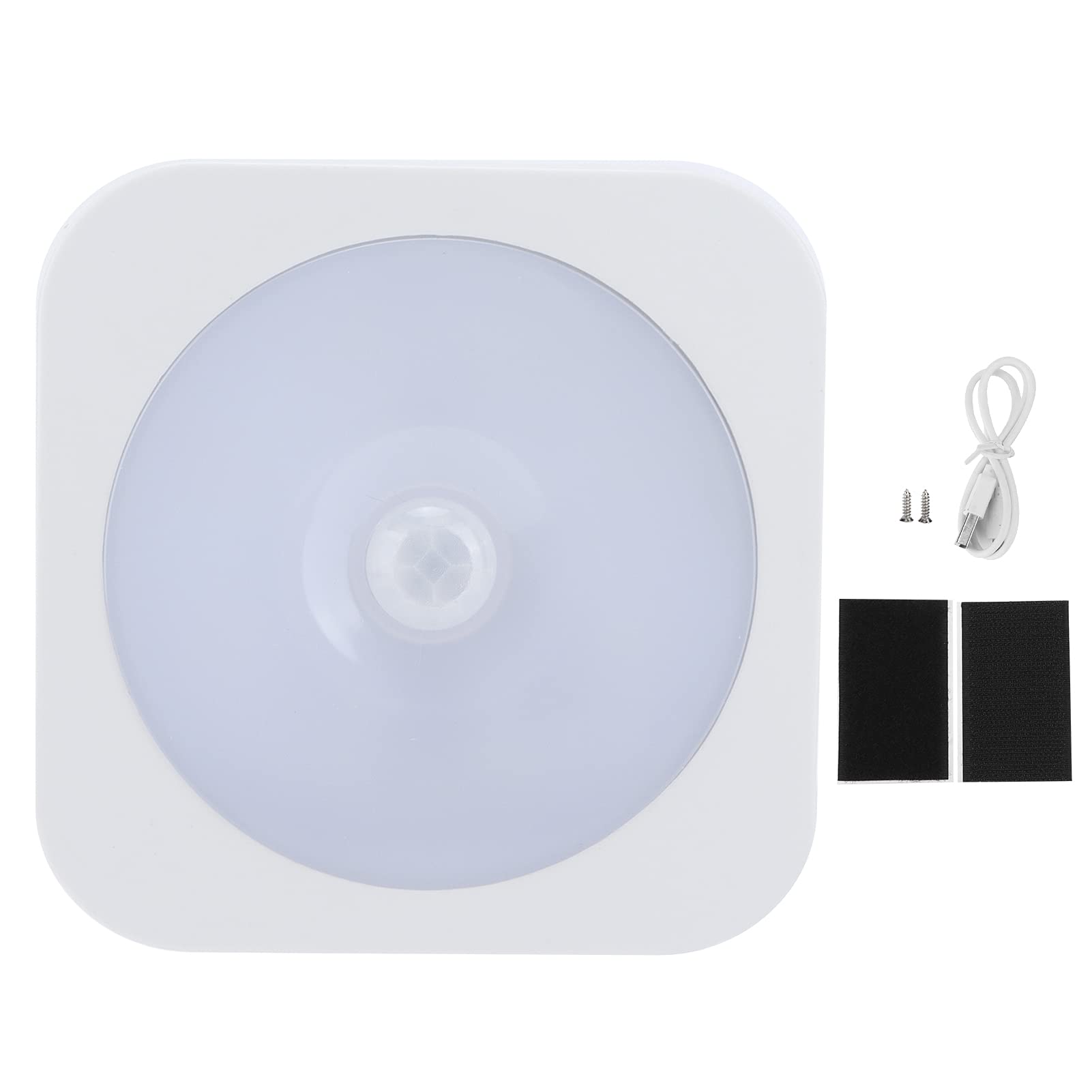 LED Closet Light with Motion Sensor - White Wall Mounted Corridor Lamp for Indoor Use in Office, Hallway, and Storage Rooms