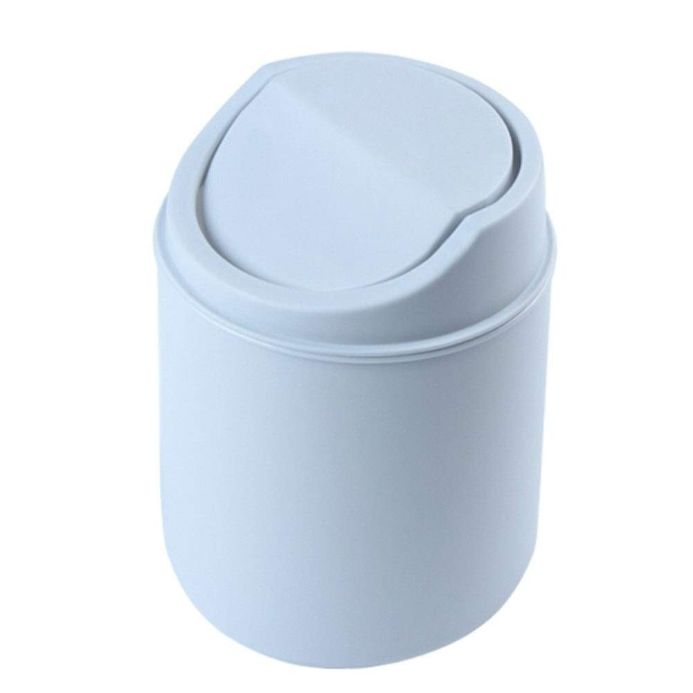 ShiDaTong Mini Desktop Trash Can - Small Creative Covered Waste Bin for Kitchen, Living Room, Home & Office - Space-Saving Gray Garbage Bin - Perfect for Countertops, Desks, Bathrooms & Small Spaces