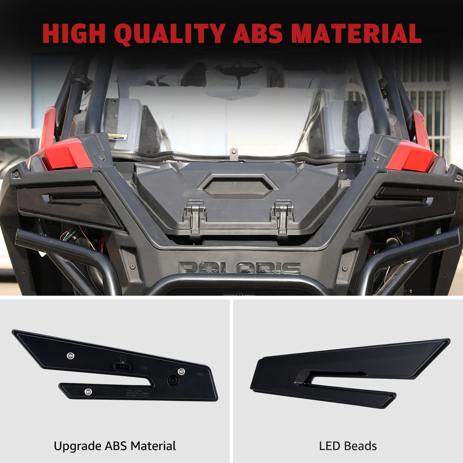 HAKA TOUGH LED Tail Lights for Polaris RZR PRO XP/XP4 (2020-2021) & RZR PRO R (2022) - Smoked Rear Brake Light Assembly, Durable Stop Lamps Kit Accessories | Perfect for Off-Road Adventures, Night Riding & Enhanced Safety